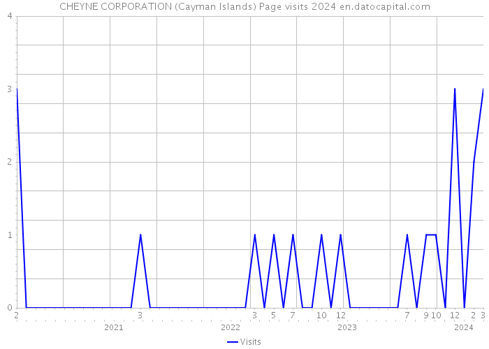 CHEYNE CORPORATION (Cayman Islands) Page visits 2024 