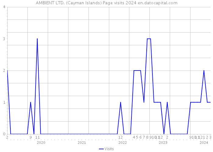 AMBIENT LTD. (Cayman Islands) Page visits 2024 