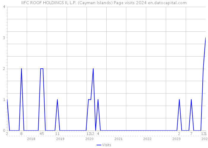 IIFC ROOF HOLDINGS II, L.P. (Cayman Islands) Page visits 2024 