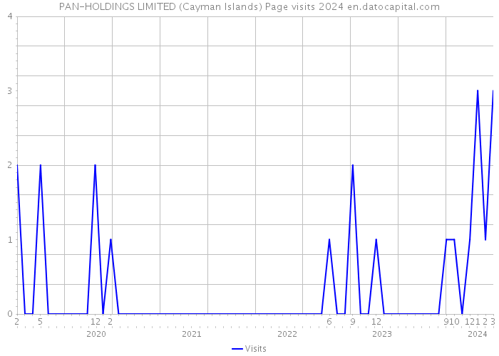 PAN-HOLDINGS LIMITED (Cayman Islands) Page visits 2024 