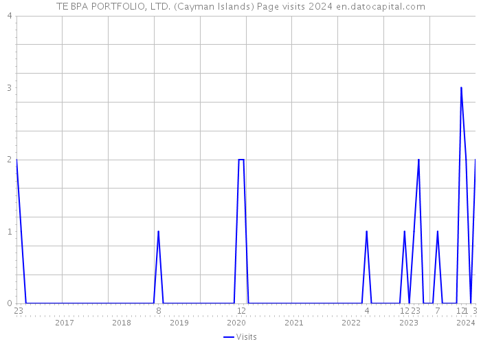 TE BPA PORTFOLIO, LTD. (Cayman Islands) Page visits 2024 
