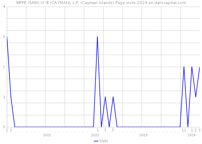 WPPE (SAM) XI-B (CAYMAN), L.P. (Cayman Islands) Page visits 2024 