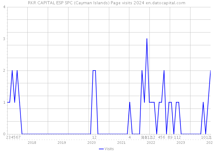 RKR CAPITAL ESP SPC (Cayman Islands) Page visits 2024 