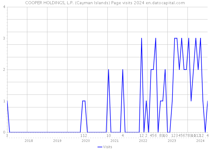 COOPER HOLDINGS, L.P. (Cayman Islands) Page visits 2024 