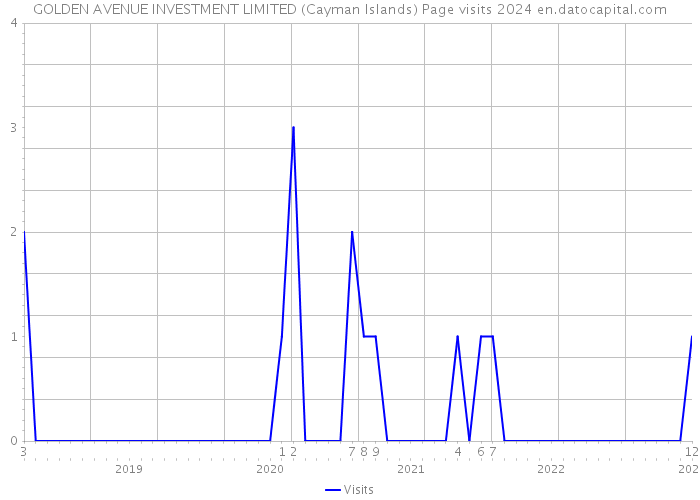 GOLDEN AVENUE INVESTMENT LIMITED (Cayman Islands) Page visits 2024 