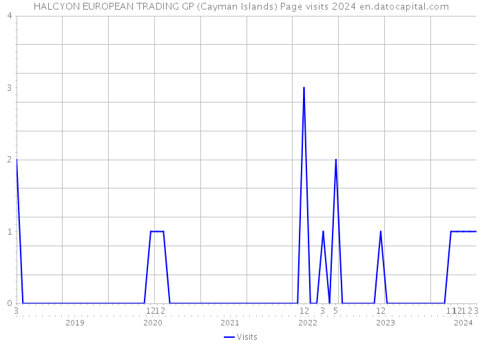 HALCYON EUROPEAN TRADING GP (Cayman Islands) Page visits 2024 