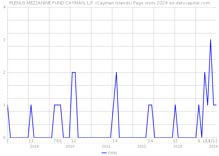 PLENUS MEZZANINE FUND CAYMAN, L.P. (Cayman Islands) Page visits 2024 