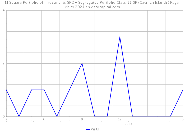 M Square Portfolio of Investments SPC - Segregated Portfolio Class 11 SP (Cayman Islands) Page visits 2024 