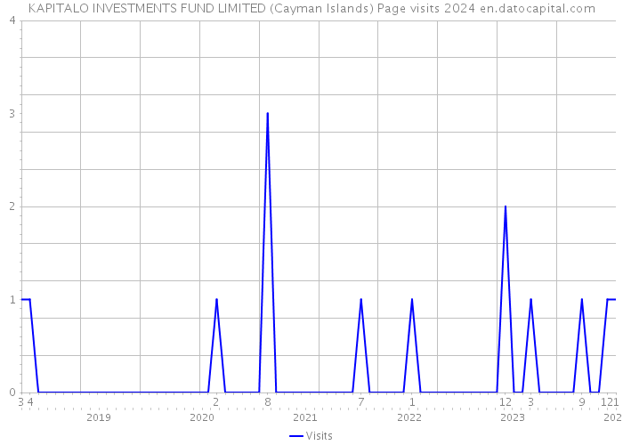 KAPITALO INVESTMENTS FUND LIMITED (Cayman Islands) Page visits 2024 