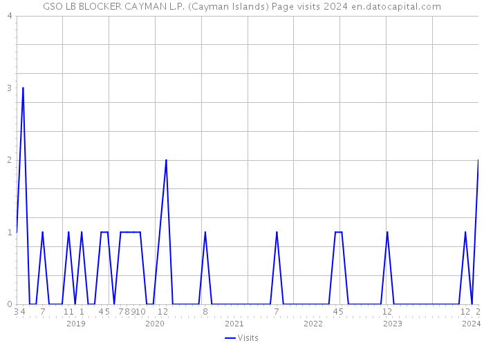 GSO LB BLOCKER CAYMAN L.P. (Cayman Islands) Page visits 2024 