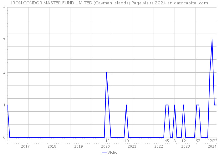 IRON CONDOR MASTER FUND LIMITED (Cayman Islands) Page visits 2024 