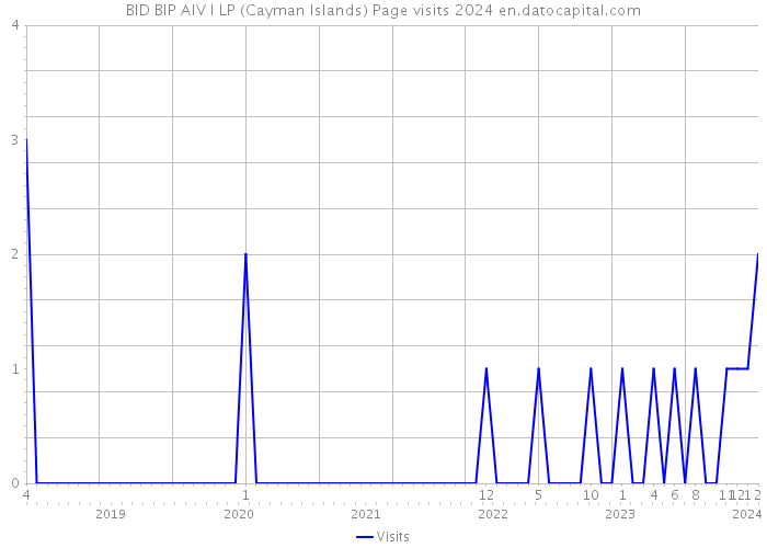BID BIP AIV I LP (Cayman Islands) Page visits 2024 