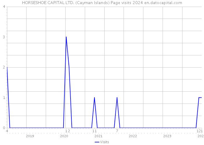 HORSESHOE CAPITAL LTD. (Cayman Islands) Page visits 2024 
