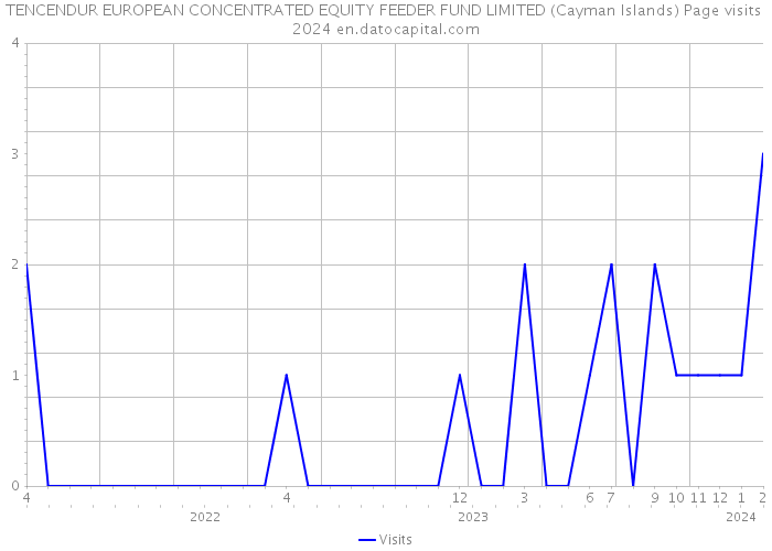 TENCENDUR EUROPEAN CONCENTRATED EQUITY FEEDER FUND LIMITED (Cayman Islands) Page visits 2024 