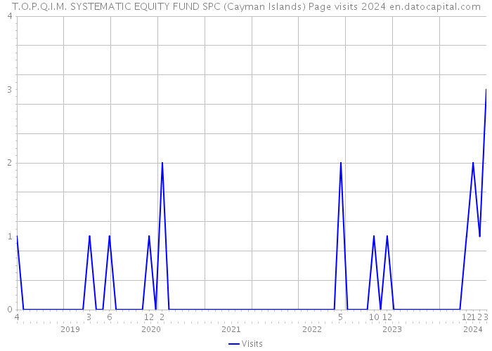T.O.P.Q.I.M. SYSTEMATIC EQUITY FUND SPC (Cayman Islands) Page visits 2024 