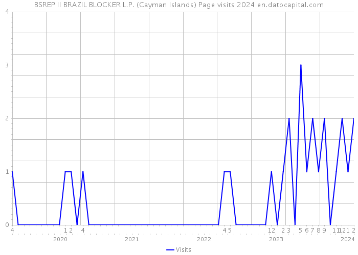 BSREP II BRAZIL BLOCKER L.P. (Cayman Islands) Page visits 2024 