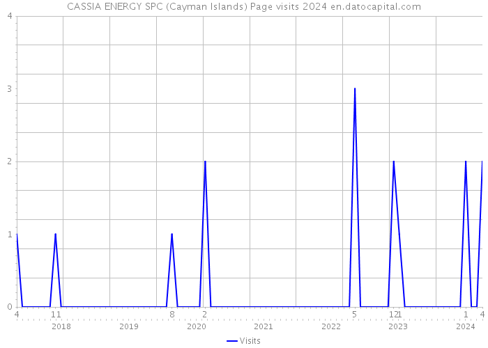 CASSIA ENERGY SPC (Cayman Islands) Page visits 2024 