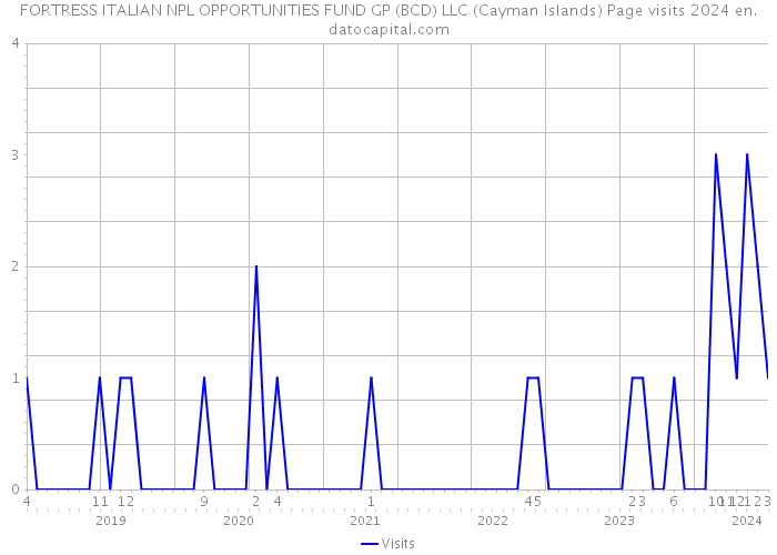FORTRESS ITALIAN NPL OPPORTUNITIES FUND GP (BCD) LLC (Cayman Islands) Page visits 2024 