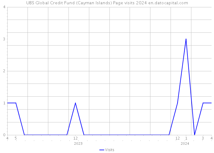 UBS Global Credit Fund (Cayman Islands) Page visits 2024 