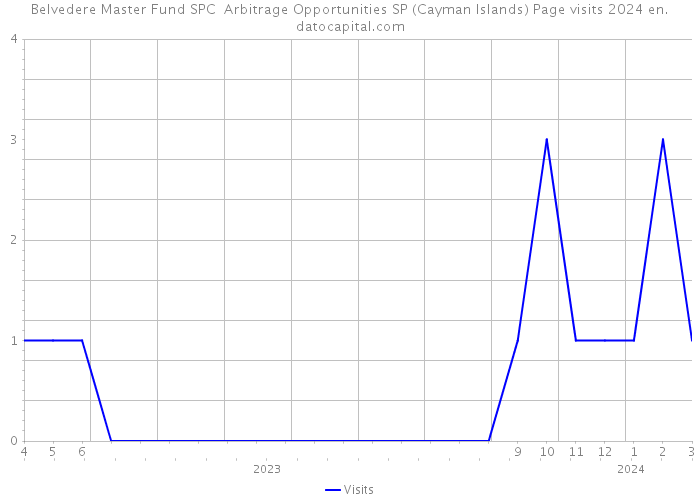 Belvedere Master Fund SPC Arbitrage Opportunities SP (Cayman Islands) Page visits 2024 