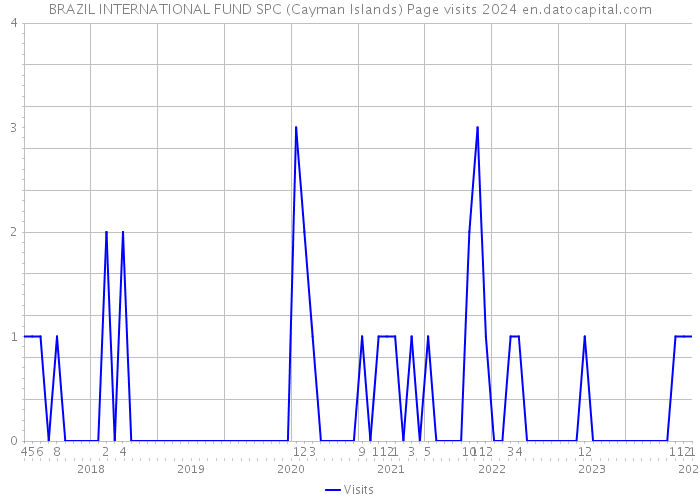 BRAZIL INTERNATIONAL FUND SPC (Cayman Islands) Page visits 2024 