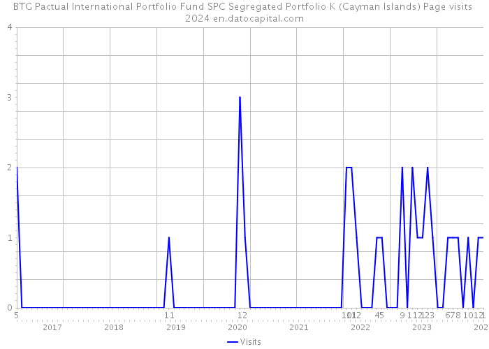 BTG Pactual International Portfolio Fund SPC Segregated Portfolio K (Cayman Islands) Page visits 2024 