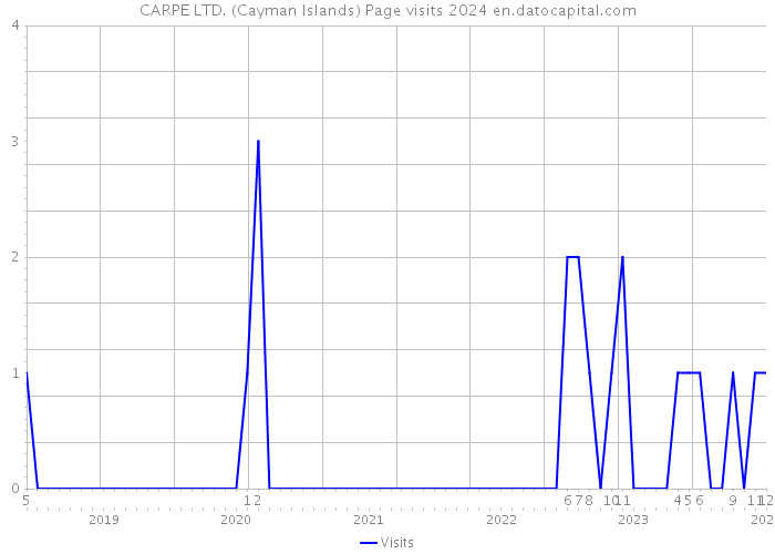 CARPE LTD. (Cayman Islands) Page visits 2024 