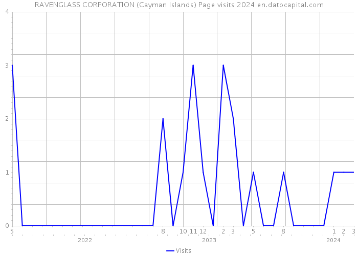 RAVENGLASS CORPORATION (Cayman Islands) Page visits 2024 