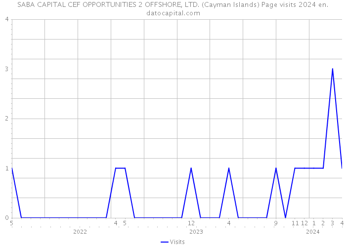 SABA CAPITAL CEF OPPORTUNITIES 2 OFFSHORE, LTD. (Cayman Islands) Page visits 2024 
