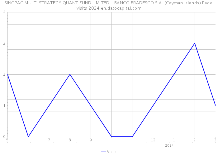 SINOPAC MULTI STRATEGY QUANT FUND LIMITED - BANCO BRADESCO S.A. (Cayman Islands) Page visits 2024 