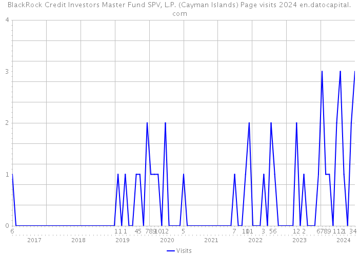 BlackRock Credit Investors Master Fund SPV, L.P. (Cayman Islands) Page visits 2024 