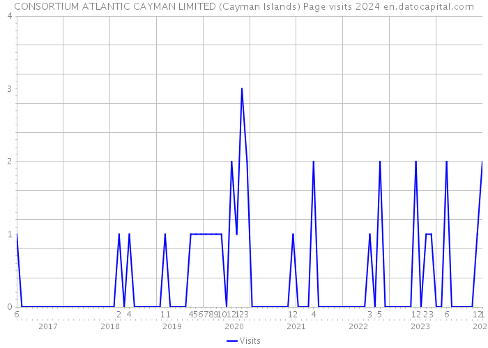 CONSORTIUM ATLANTIC CAYMAN LIMITED (Cayman Islands) Page visits 2024 