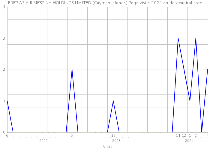 BREP ASIA II MESSINA HOLDINGS LIMITED (Cayman Islands) Page visits 2024 