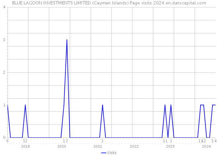 BLUE LAGOON INVESTMENTS LIMITED (Cayman Islands) Page visits 2024 