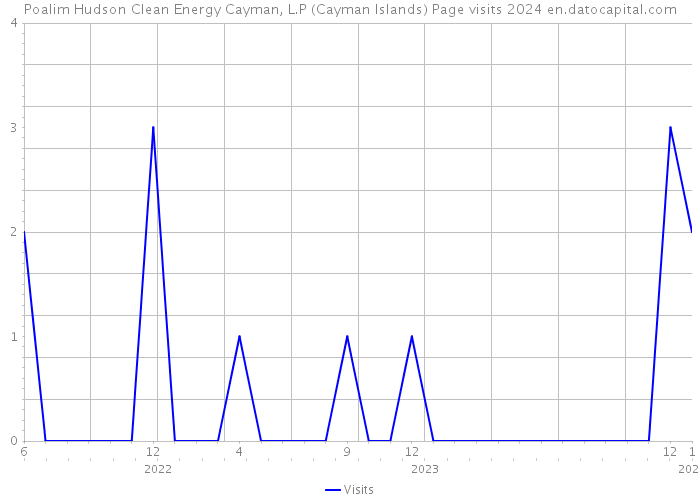 Poalim Hudson Clean Energy Cayman, L.P (Cayman Islands) Page visits 2024 