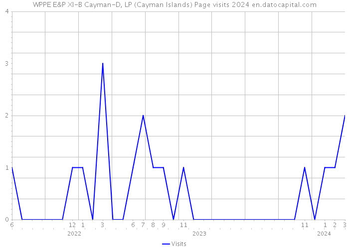 WPPE E&P XI-B Cayman-D, LP (Cayman Islands) Page visits 2024 