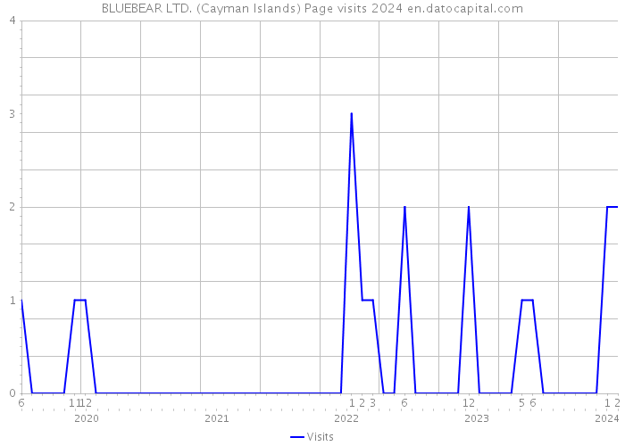 BLUEBEAR LTD. (Cayman Islands) Page visits 2024 