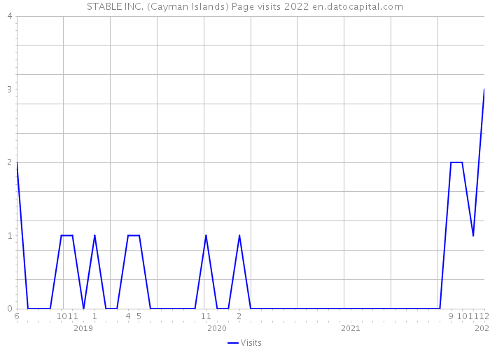 STABLE INC. (Cayman Islands) Page visits 2022 