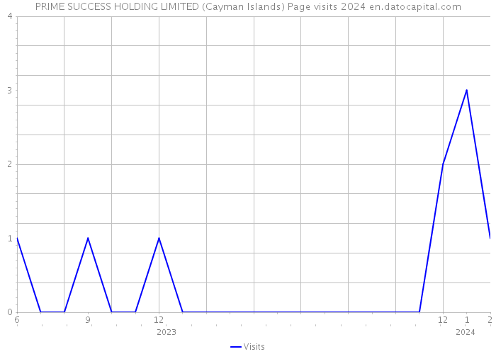 PRIME SUCCESS HOLDING LIMITED (Cayman Islands) Page visits 2024 