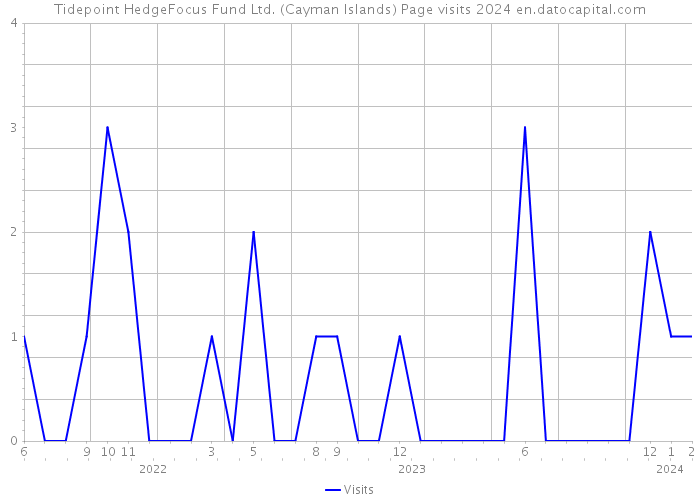Tidepoint HedgeFocus Fund Ltd. (Cayman Islands) Page visits 2024 