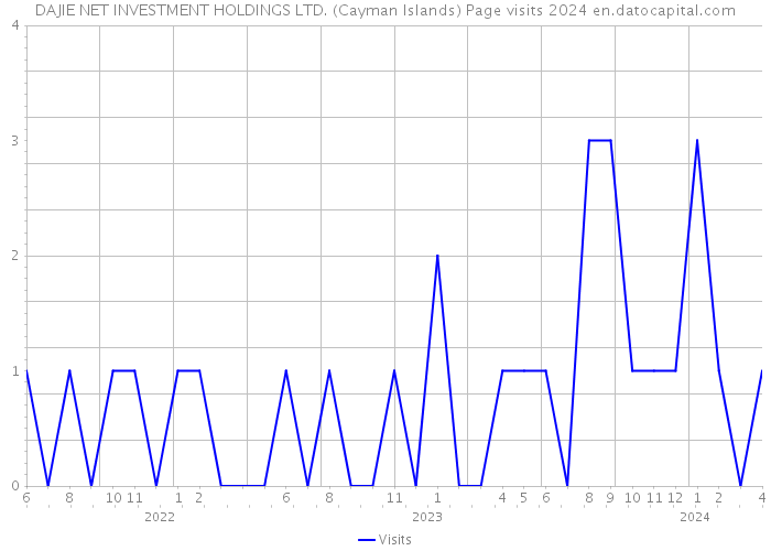 DAJIE NET INVESTMENT HOLDINGS LTD. (Cayman Islands) Page visits 2024 