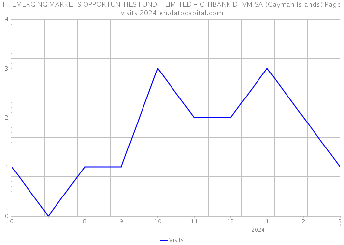 TT EMERGING MARKETS OPPORTUNITIES FUND II LIMITED - CITIBANK DTVM SA (Cayman Islands) Page visits 2024 