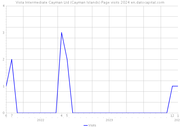 Vista Intermediate Cayman Ltd (Cayman Islands) Page visits 2024 