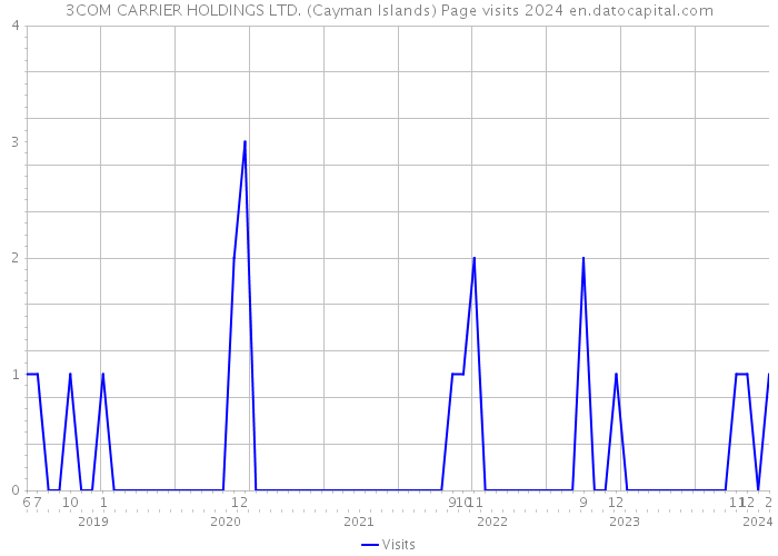 3COM CARRIER HOLDINGS LTD. (Cayman Islands) Page visits 2024 