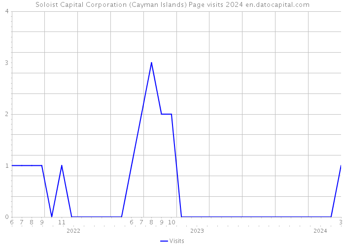 Soloist Capital Corporation (Cayman Islands) Page visits 2024 