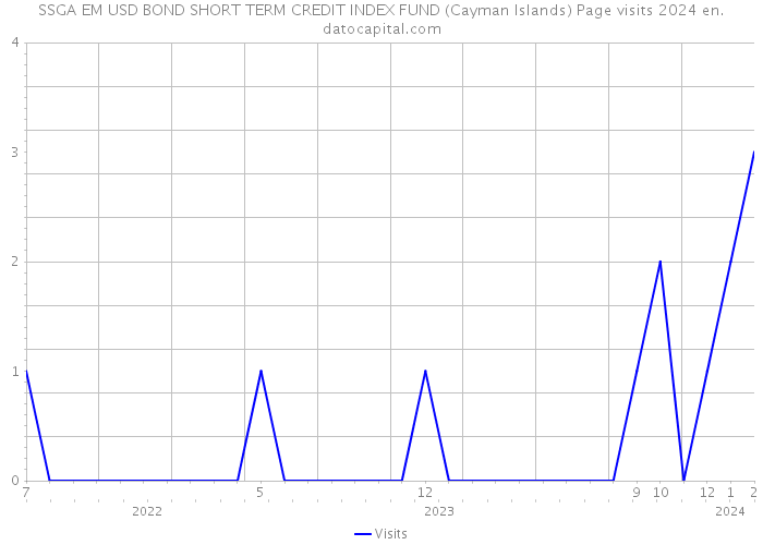 SSGA EM USD BOND SHORT TERM CREDIT INDEX FUND (Cayman Islands) Page visits 2024 