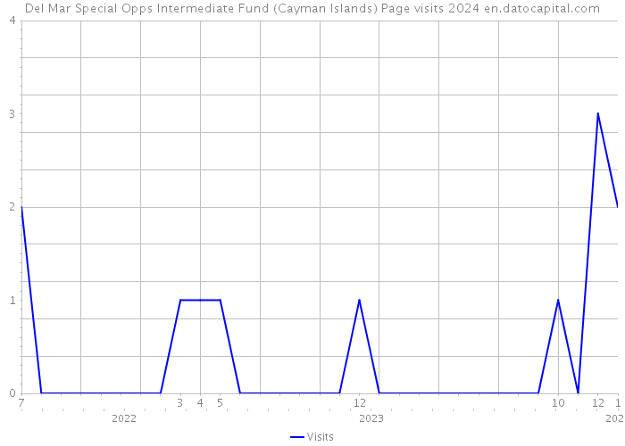 Del Mar Special Opps Intermediate Fund (Cayman Islands) Page visits 2024 