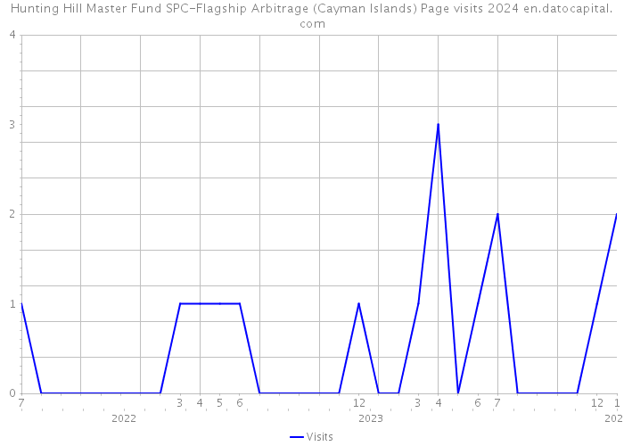 Hunting Hill Master Fund SPC-Flagship Arbitrage (Cayman Islands) Page visits 2024 