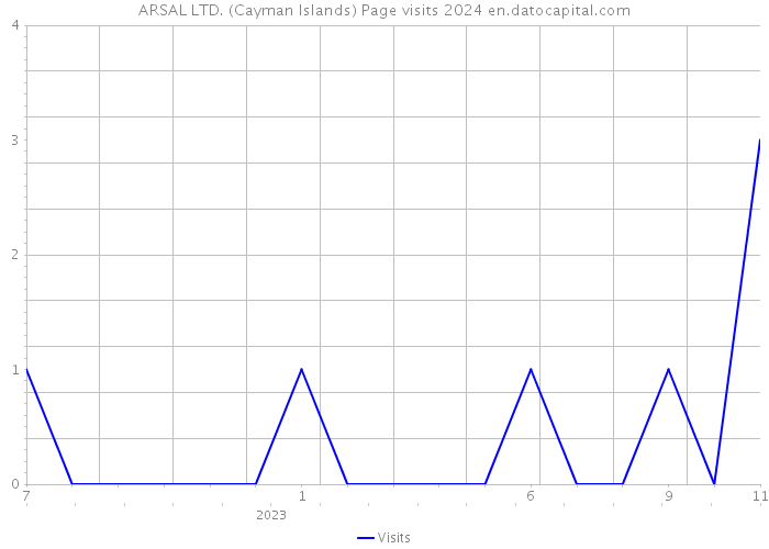 ARSAL LTD. (Cayman Islands) Page visits 2024 