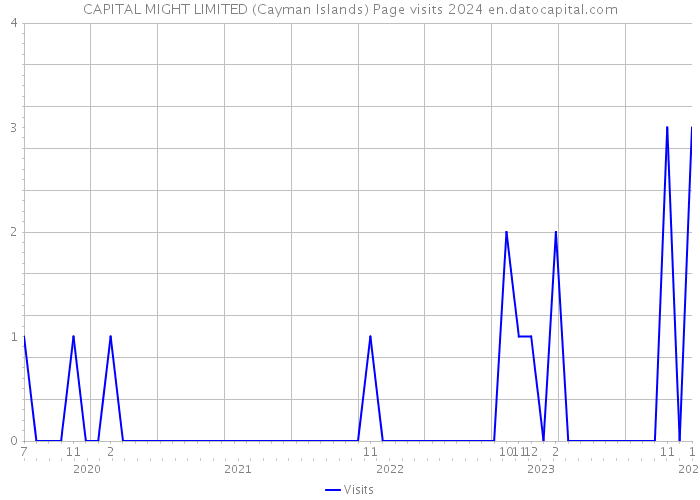 CAPITAL MIGHT LIMITED (Cayman Islands) Page visits 2024 
